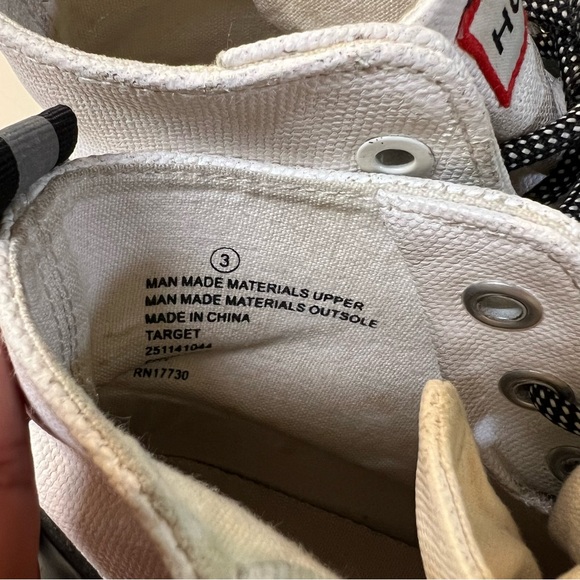 HUNTER For Target Canvas Lace Up Outdoor Unisex Bootie Boots Kids size 3 - Picture 6 of 7